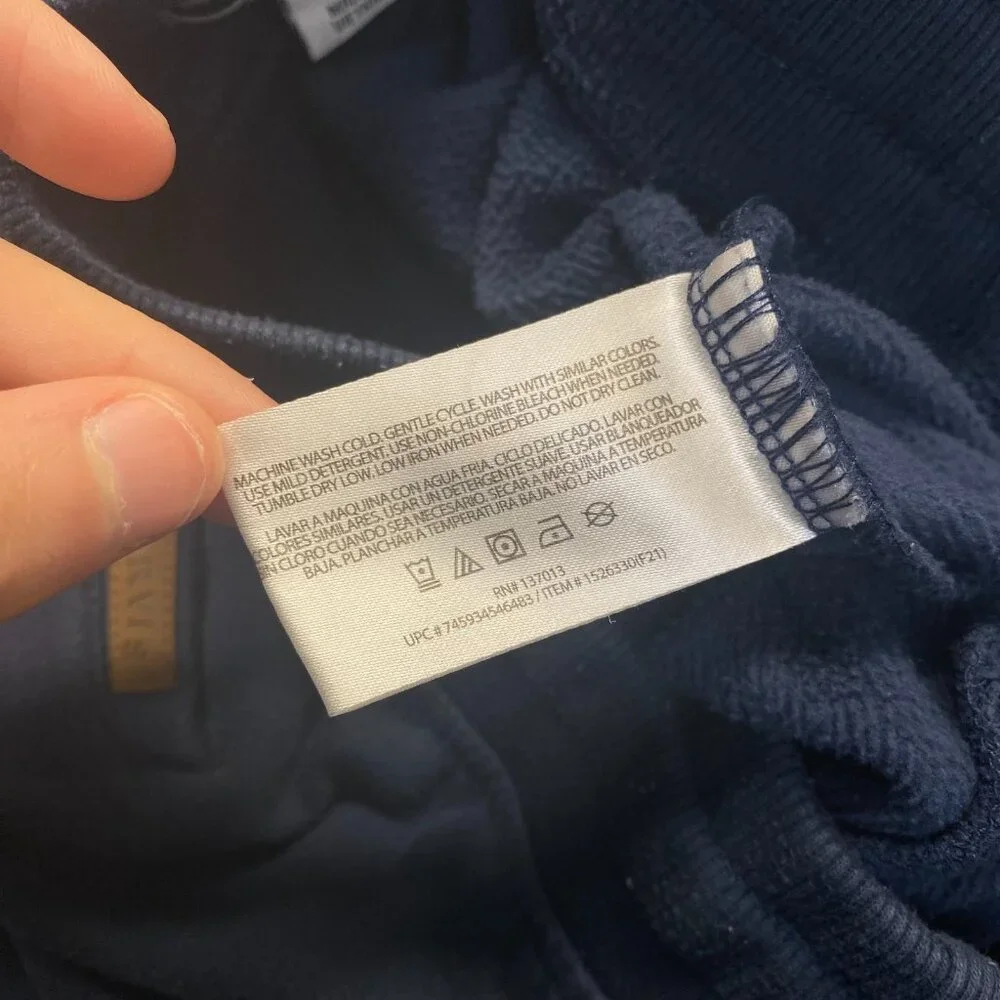 Orvis Pants Mens Size XL Blue Fleece Pockets Jogger Performance Gym Sweatpants